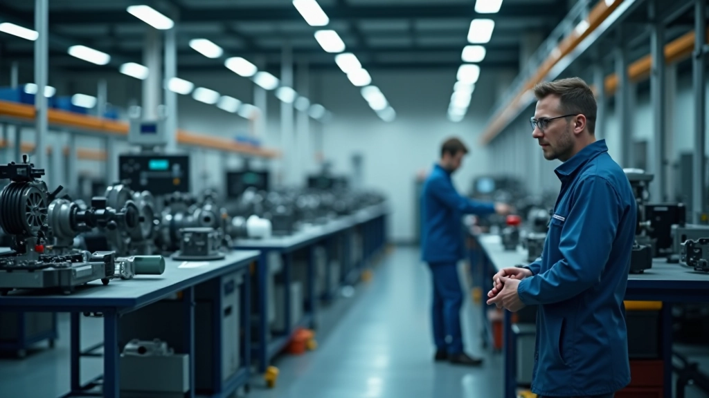 Zulieferbetrieb für Automobilkomponenten mit Produktionsmaschinen