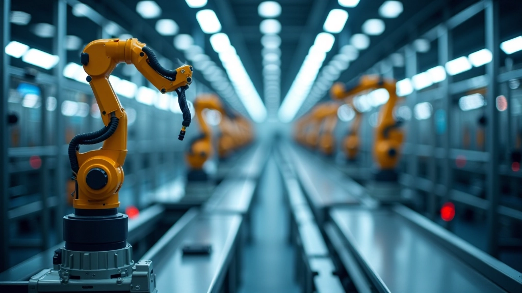 Batteriefertigung mit modernen Maschinen und automatisierter Produktion in einer hochmodernen Fabrik